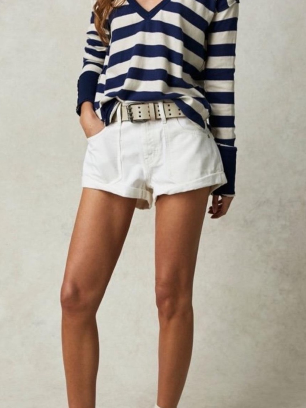 Free people beginners luck low rise slouch shorts NWT